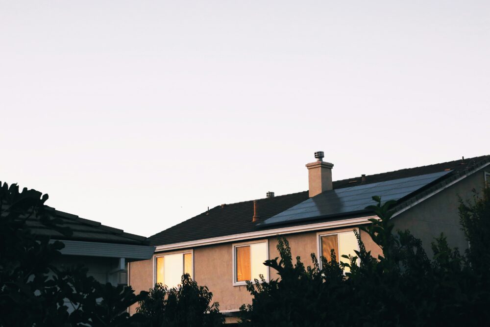 image showing a solar powered home