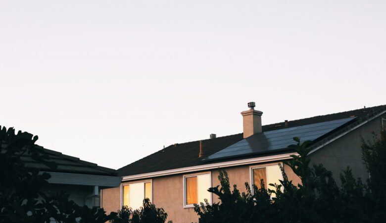 image showing a solar powered home