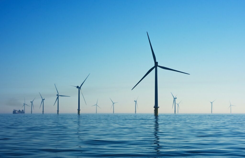 image showing renewable energy windmills